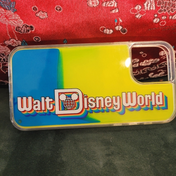 Walt disney world retro neon liquid Iphone 12/12pro case - Picture 1 of 5